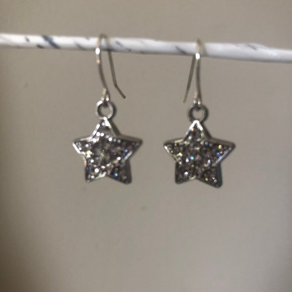Star Dangle Earrings - Picture 2 of 3